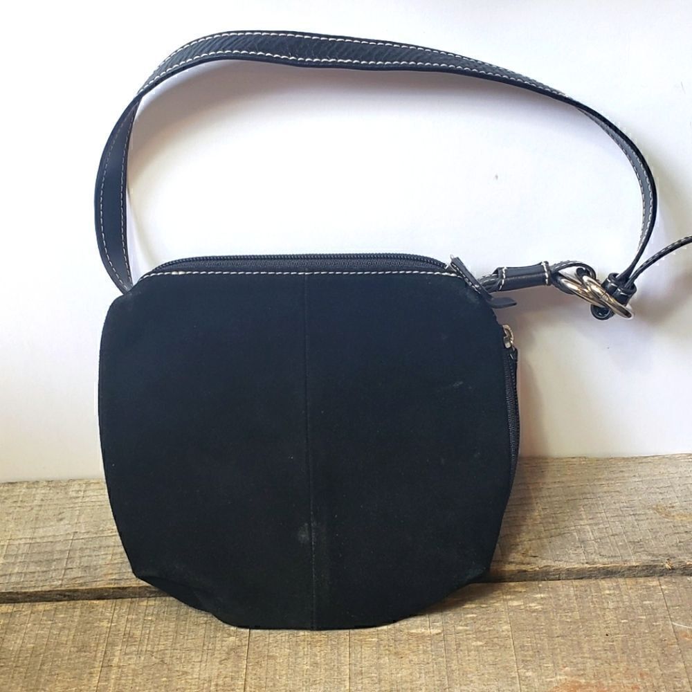 M. LONDON Mini Suede Handbag